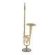 thumbnail image 2 of Modelo de TrombóN de Cobre Puro en Miniatura de 12 Cm con Soporte Mini Modelo de Instrumento Musical con Caja de Cuero Negro, 2 of 6