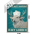 thumbnail image 5 of Funny Moose Bathroom Wall Decor - Your Butt Napkins My Lord - Vintage Metal Tin Sign for Novelty Girls Room Bedroom Toilet or Bathroom Wall Art Poster Pet Lovers Gift 12x16 Inch, 5 of 6