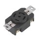 thumbnail image 1 of 5 Hole Industrial Socket Brass Contacts Locking Socket US Standard 30A 120/208V, 1 of 4