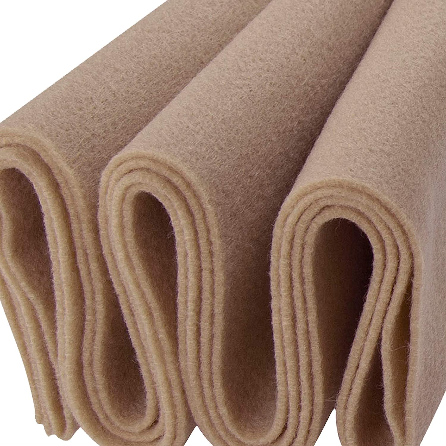 FabricLA Craft Felt Fabric 18" X 18" Inch Wide & 1.6mm Thick Felt Fabric by The Yard Sandy
