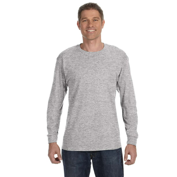 Hanes 6.1 Oz. Tagless Comfortsoft Long Sleeve T-Shirt, Style 5586 ...