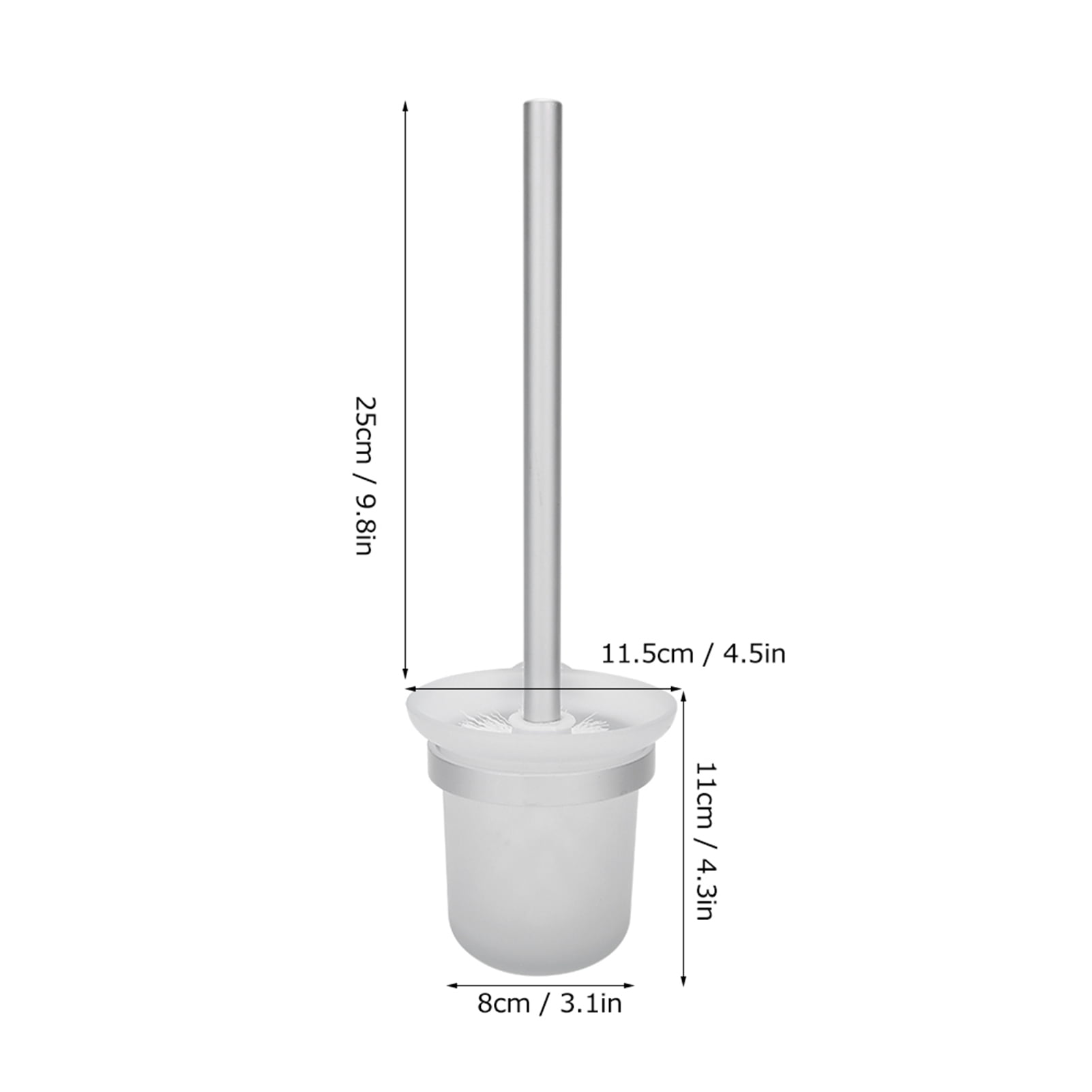 Wall,Mounted Toilet Brush  Holder, Modern Bathroom Cleaner With Easy Installation  Accessories