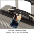 thumbnail image 3 of Square 2Pack PU Leather Sea Lion Cruise Luggage Tag with Privacy Cover and Name ID Tag for Travel Handbags Backpacks Luggage Tags, 3 of 6