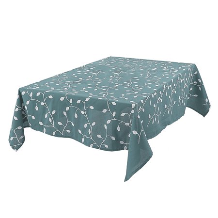 

Dinner Kitchen Embroidered Tablecloth Table Cover Towel Tablecloth (140 x 180cm Blue One Piece)