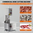 thumbnail image 3 of Hakka Brothers Electric Meat and Bone Saw Machine, 750W Countertop Butcher Bandsaw with 65"Blade and Stainless Steel Work Table, 3 of 6