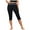 Black, variant on Swim Pants for Women High Waisted Swim Capris Swim Shorts Swimming Leggings (Black, S)