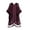 (Burgundy), variant on -Bohemian Burnt Plush Velvet Kimono Women's long Tassel Beach Cover-up Holiday Casual Cardigan Shawl (Burgundy)