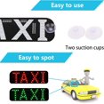 2 Color Changeable Taxi LED Light Logo, Flashing Hook On Car Window
