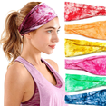 thumbnail image 5 of Diademas para mujer, diademas deportivas para yoga, correr, con estampado bohemio, elásticas, antideslizantes, para hacer ejercicio, bandas de moda para el cabello, 5 of 5