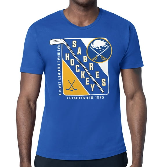 Men's Starter Royal Buffalo Sabres Shield Graphic T-Shirt