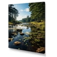thumbnail image 2 of Designart "Green Brown Mississippi horizon" Mississippi Canvas Print, 2 of 5