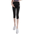 thumbnail image 1 of Alician Solid Color Kitten Pattern Cropped Trousers for Pregnant Woman Support Abdomen, 1 of 9