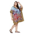 thumbnail image 3 of Gypsie Blu Women Tunics Dress Short 3/4 Sleeves Caftans for Ladies Casual Dresses, 3 of 7
