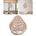 thumbnail image 2 of Handwoven Lamp Shade Hanging Light Fixture Chandelier Cover Dining Cover for Hotel Cafe Decoration, 2 of 9