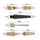 thumbnail image 3 of 1 Set Adapter Set Car Adapter Kit Set For Bike Floor Pump Air Mat Ball Pump Needle Nozzle Converter Kit (Golden), 3 of 3