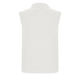 thumbnail image 5 of Posijego Women's Half Zip Tank Tops Loose Sleeveless Shirt Ribbed Dressy Casual Blouses Summer Work Tank Shirts, 5 of 8