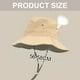 thumbnail image 2 of Sombrero de pescador con cuerda a prueba de viento y color contrastante de circunferencia de 56-58 cm, sombrero de verano para mujer, parasol antiultravioleta, sombrero protector solar, 2 of 5