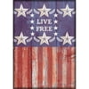 Live Free House Flag