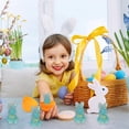 thumbnail image 1 of Decoraciones de Pascua, regalos de Pascua, adornos de Pascua, accesorios de conejito de peluche de Pascua, accesorios faciales, adornos de conejo de plástico, 1 of 6