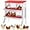 Red-6 Grids(With Bracket), variant on Lumiparty 6 Compartment Metal Chicken Nesting Box, Rollaway Design for Easy Egg Collection, Red