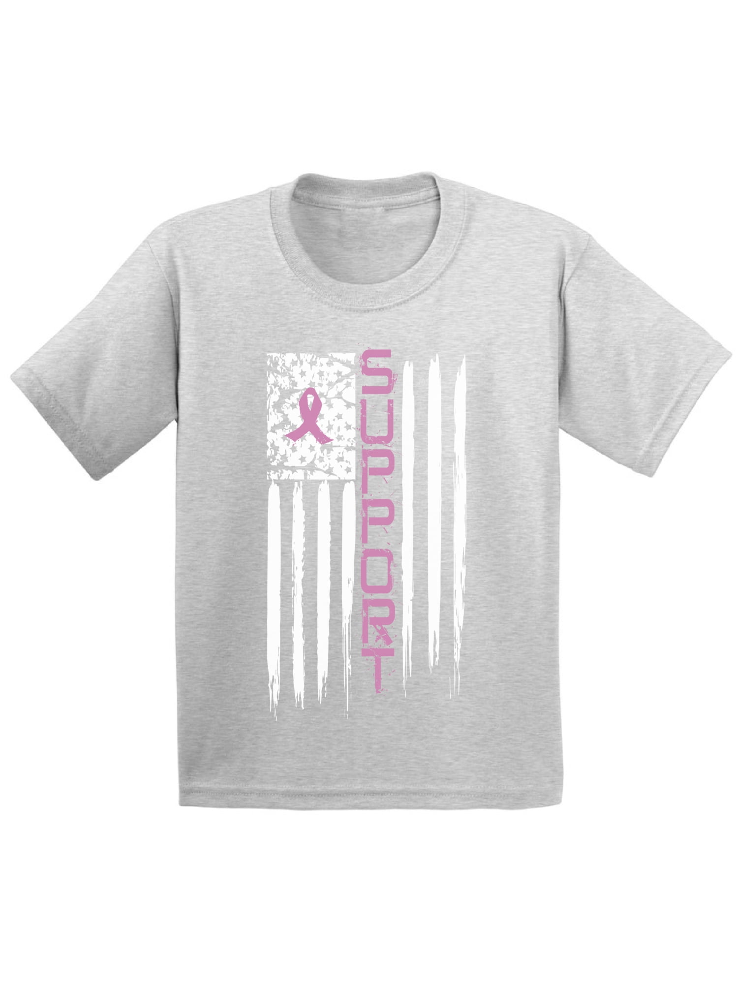 Breast Cancer Awareness Ribbons Big American Flag Hoodie Support