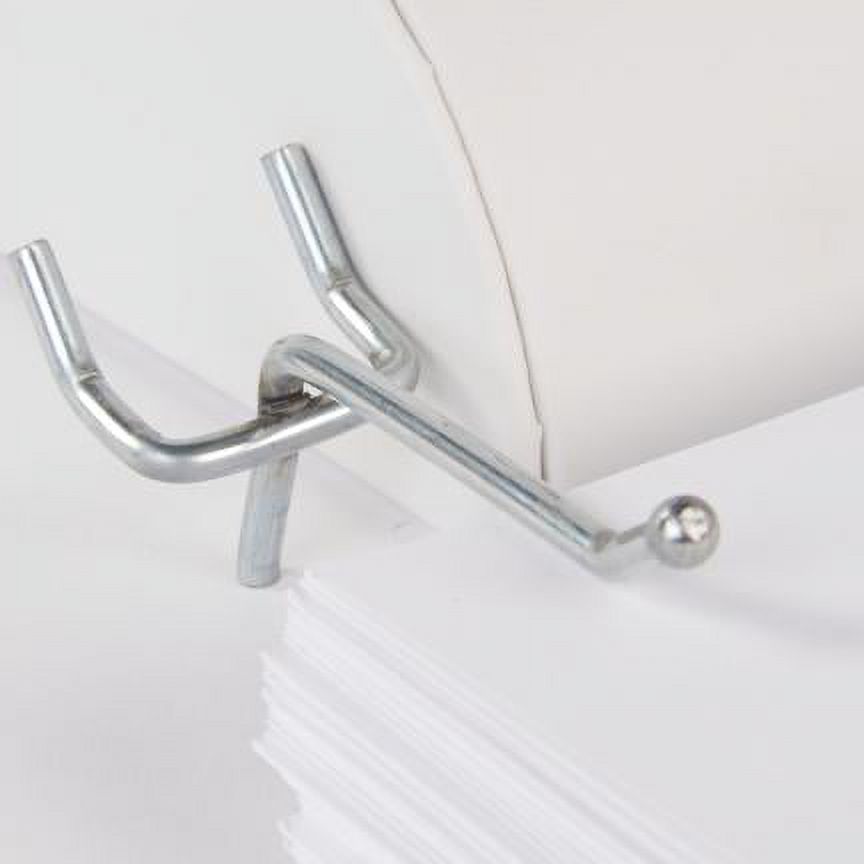SSWBasics 2 inch Chrome Peg Hooks for 1/4 inch Pegboard - Durable Pegs for Pegboard - Versatile Peg Hooks for Convenient Storage Pack of 200