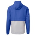 thumbnail image 3 of Men's Cutter & Buck  Blue Round Rock Express  Charter Eco Recycled Half-Zip Anorak Jacket, 3 of 3
