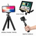 thumbnail image 4 of Phone Tripod, Flexible Mini Travel Tripod For Smartphone Sports Camera Mobile Phone 5.5 Inch Adjustable Holder With Mounted Bluetooth Remote Shutter, 4 of 5