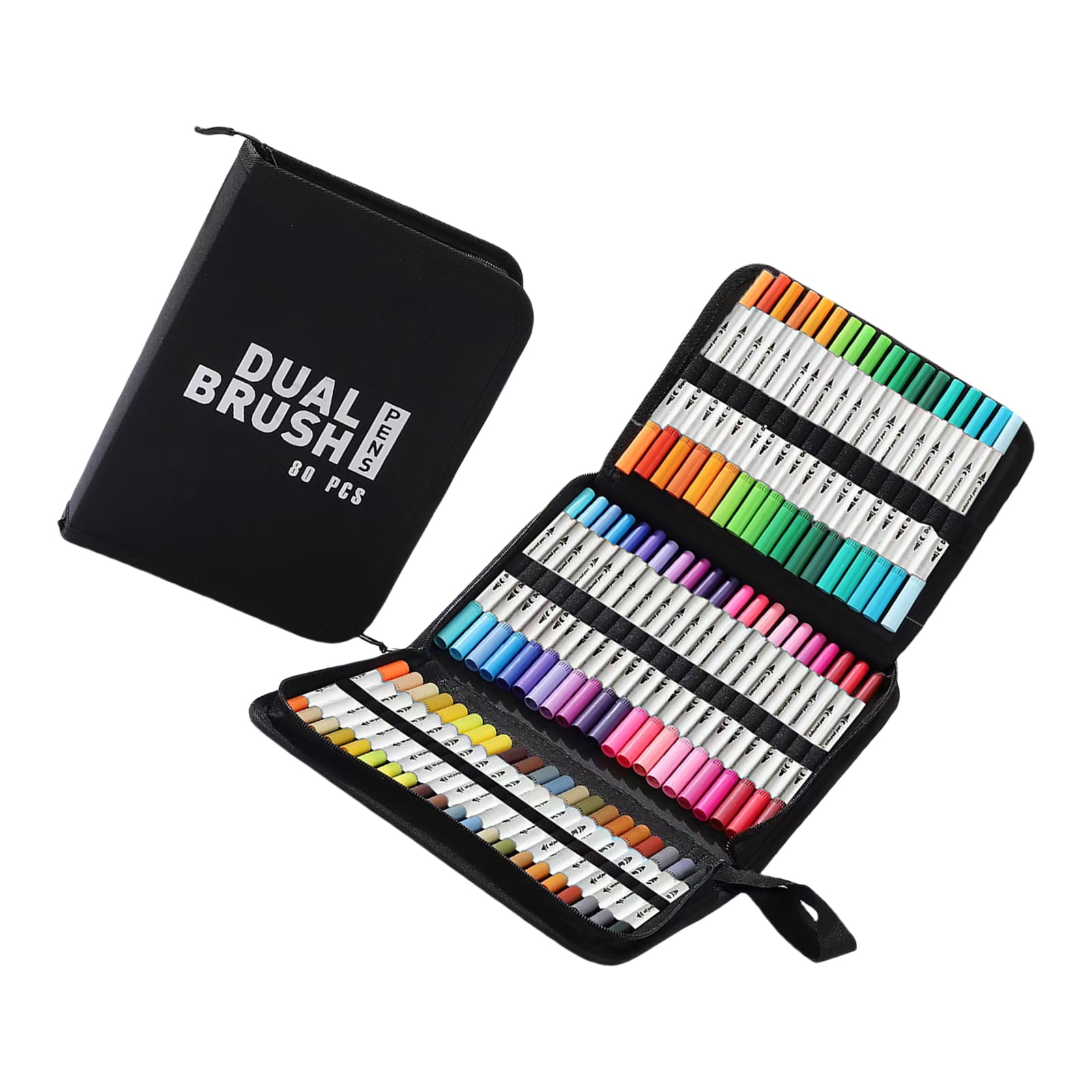 60/72/80/100 Color Paint Markers Drawing Pen Acrylic Marker Acrylic Pen Double Tip Brush Art Marker Pen Craft Supplies