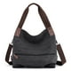 thumbnail image 1 of Bolsos tipo hobo, bolsos cruzados de lona para mujer, bolsos tipo tote casuales de color sólido, 1 of 5