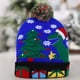 thumbnail image 4 of Toystoory Sombrero de Navidad LED que brilla intensamente Papá Noel * Gorras Suéter de alce Tocado de muñeco de nieve Sombreros de punto Kits de decoración para fiestas Deja que nieve, 4 of 6