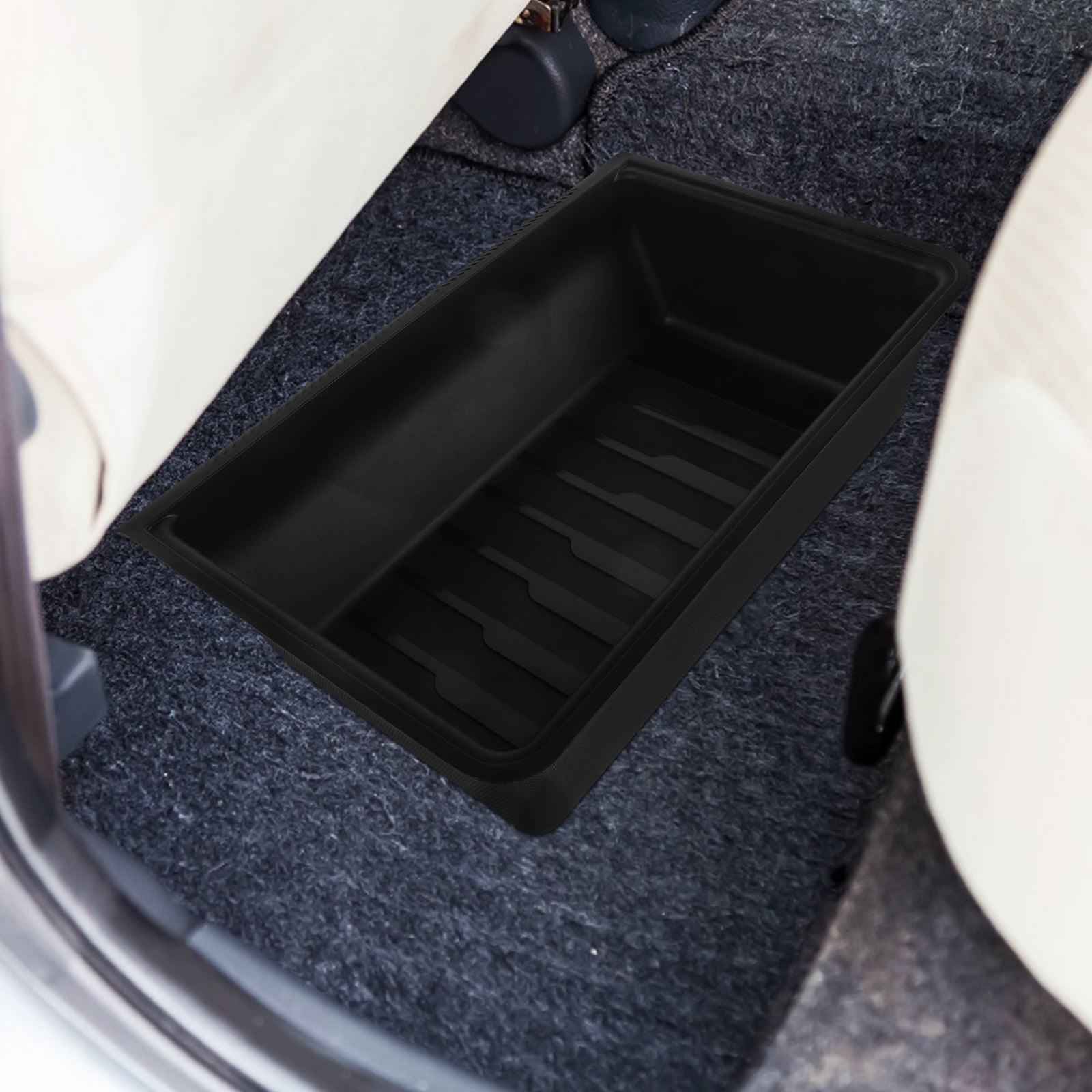 BESTONZON Under Car Seat Storage Tray Rectangular Modern 1 Set