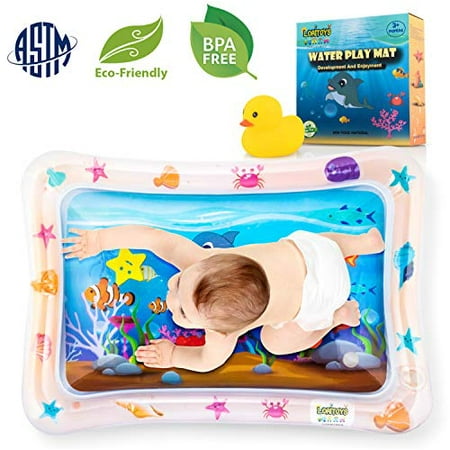 tummy time inflatable water mat