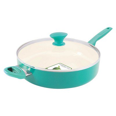 GreenPan Rio 5qt Ceramic Non-Stick Skillet Turquoise