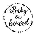 thumbnail image 2 of SPRING PARK Round Baby on Board Car Vehicle Body Window Reflective Sticker Decal Decoration, 2 of 5