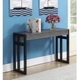 thumbnail image 2 of Pemberly Row Table Console Moderne en Bois Gris Vieilli et Métal, 2 of 7