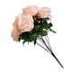 thumbnail image 3 of Ramo de rosas artificiales simulación floral decoración de la mesa de la oficina en casa centro de mesa rosa falsa, rosa claro kenally HA7033-03B, 3 of 5