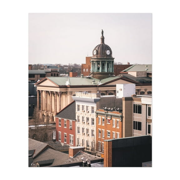 Over Lancaster 02 - Lancaster Pennsylvania Photography Unframed Wall Art Print 8 x 10 inches