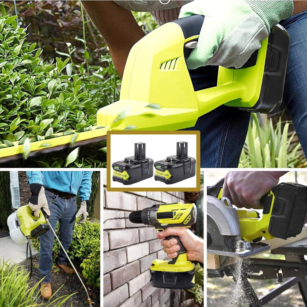 5.0Ah P108 18V Battery Compatible with Ryobi 18V ONE+ Battery Replacement P108 P102 Cordless Tool