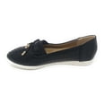 thumbnail image 4 of Victoria K Women's Rhinestone Emblem With Bow Tie Embossed Casual Flats, 4 of 5