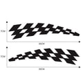 thumbnail image 3 of Racing Stickers Vehicle Car Decals Plaid Wheel Flags Reflector Safety Vinyl Stickers Prevention For Audi Bmw Jeep;, 3 of 8