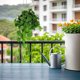 thumbnail image 1 of ADDHAT Indoor White Hanging Planter Basket with Self Watering Feature Durable Plastic Material, 1 of 7