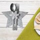 thumbnail image 5 of 4-pack Grey Star Christmas Utensil Bag Decoration Table Grey Star Utensil Bag Kitchen Decor, 5 of 5