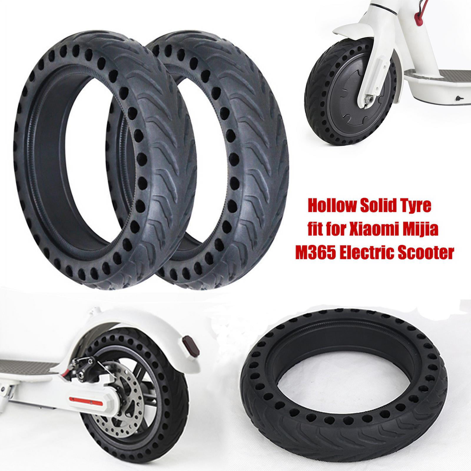 1/2x Solid Tire Wheel Explosion-Proof Tyre for Xiaomi M365 Pro Electric Scooter 