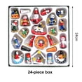 thumbnail image 2 of Christmas Pendants Christmas Tree Decorations Countdown Calendar Pendants Christmas Ornaments Christmas Countdown Calendar 24 Days Hanging Wooden Pendants For Christmas Tree, 2 of 7