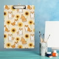 thumbnail image 6 of GZHJMY Sunflower Shiba Inu Dog Clipboard Plastic Clipboard A4 Standard Letter Size 9" x 12.5" with Low Profile Metal Clip Decorative Clip Boards for Office Classroom Teachers Students, 6 of 6