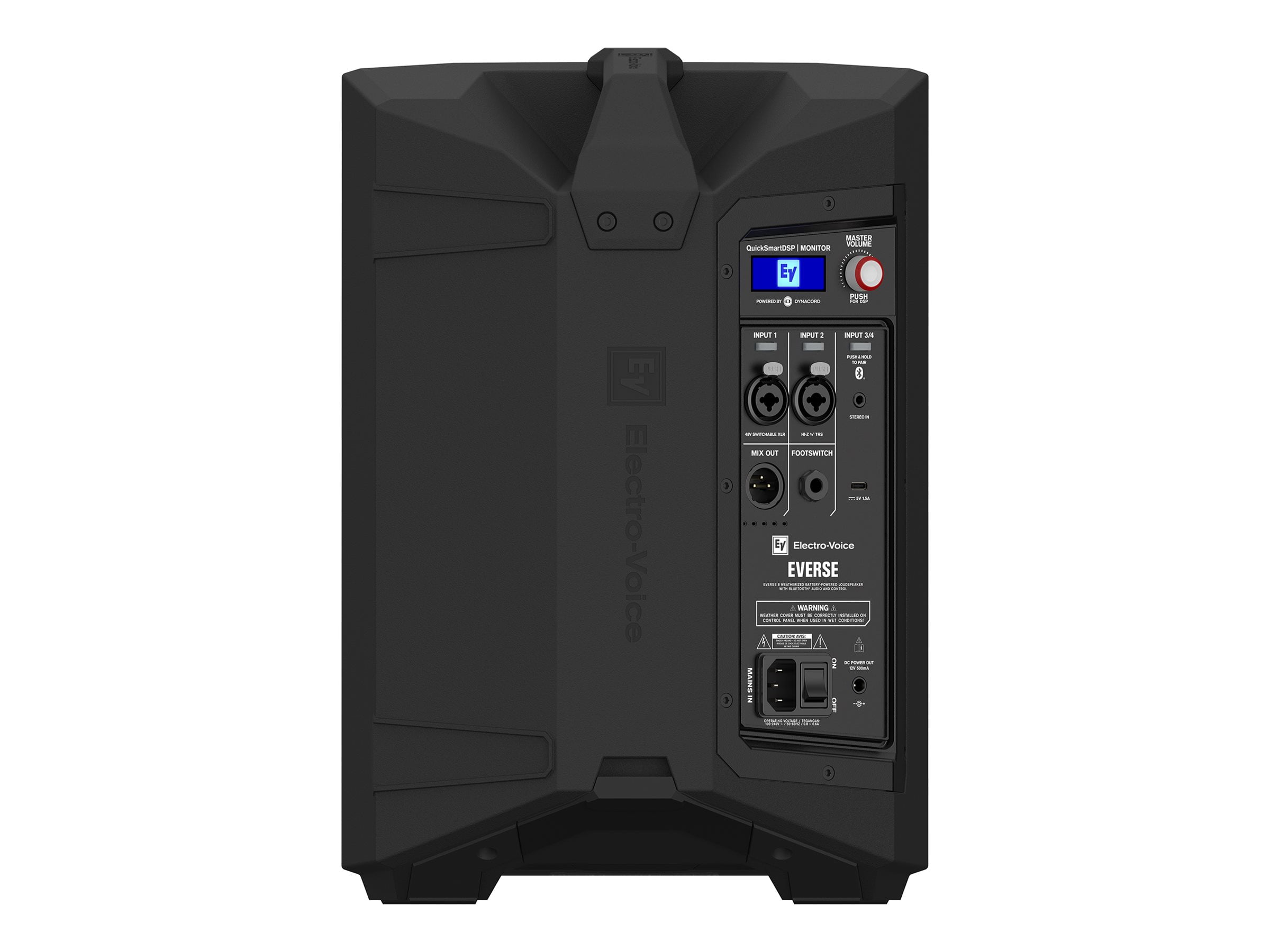 "ElectroVoice EVERSE 8"" 2Way Wireless Speaker, Battery Powered, Bluetooth, Feedback Suppression, Music Ducking, Black"  (图4)