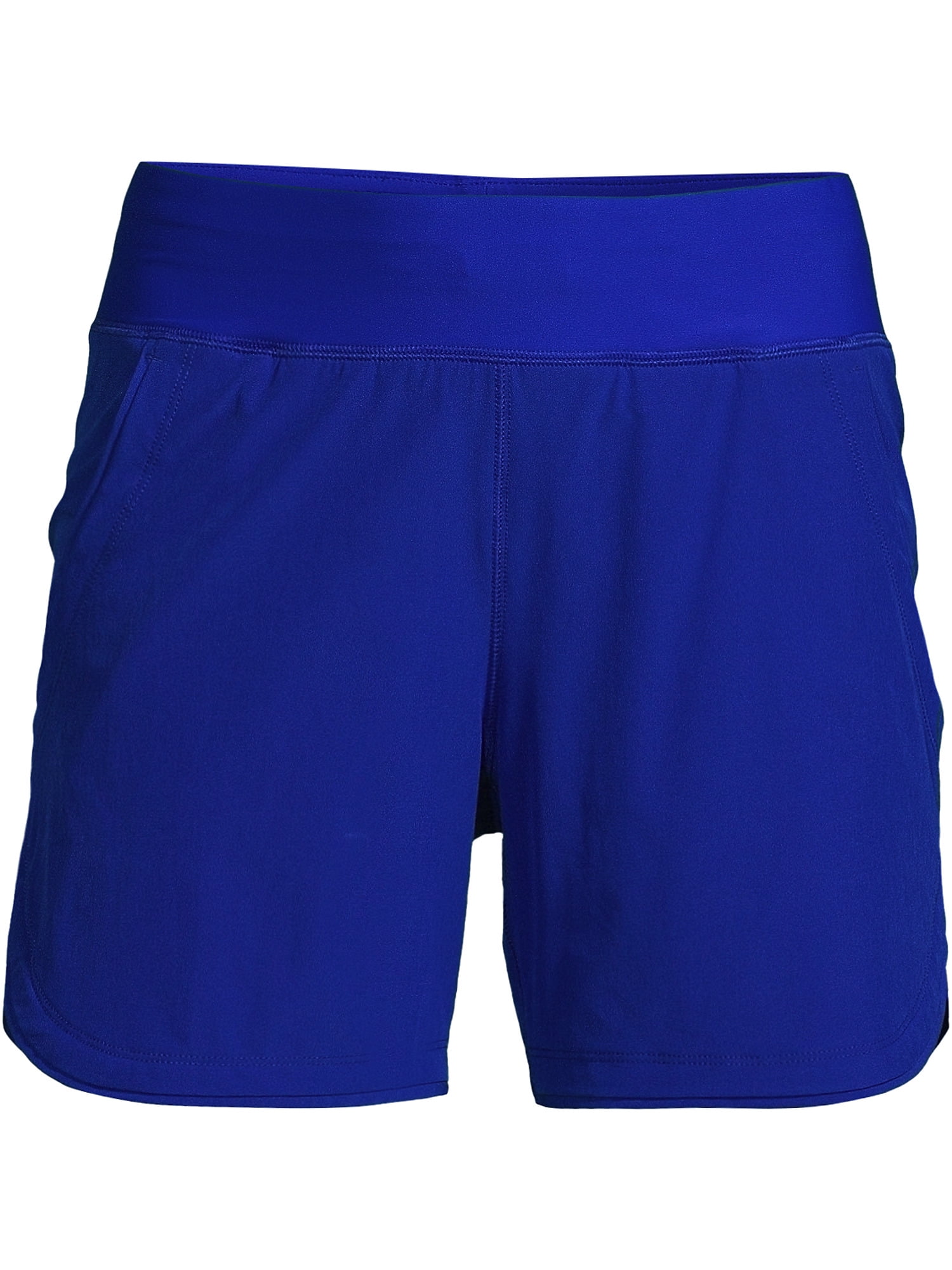 Lands' End Women's Plus Size 5" Quick Dry Elastic Waist Board Shorts