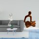 thumbnail image 2 of Figura De Bailarina Pensante. Estatua Moderna Y Abstracta De Una Bailarina. Escultura De Arte Creativo Para Dormitorio, Oficina, Entrada, Chimenea, Bar, Boda. Colección Versátil., 2 of 8