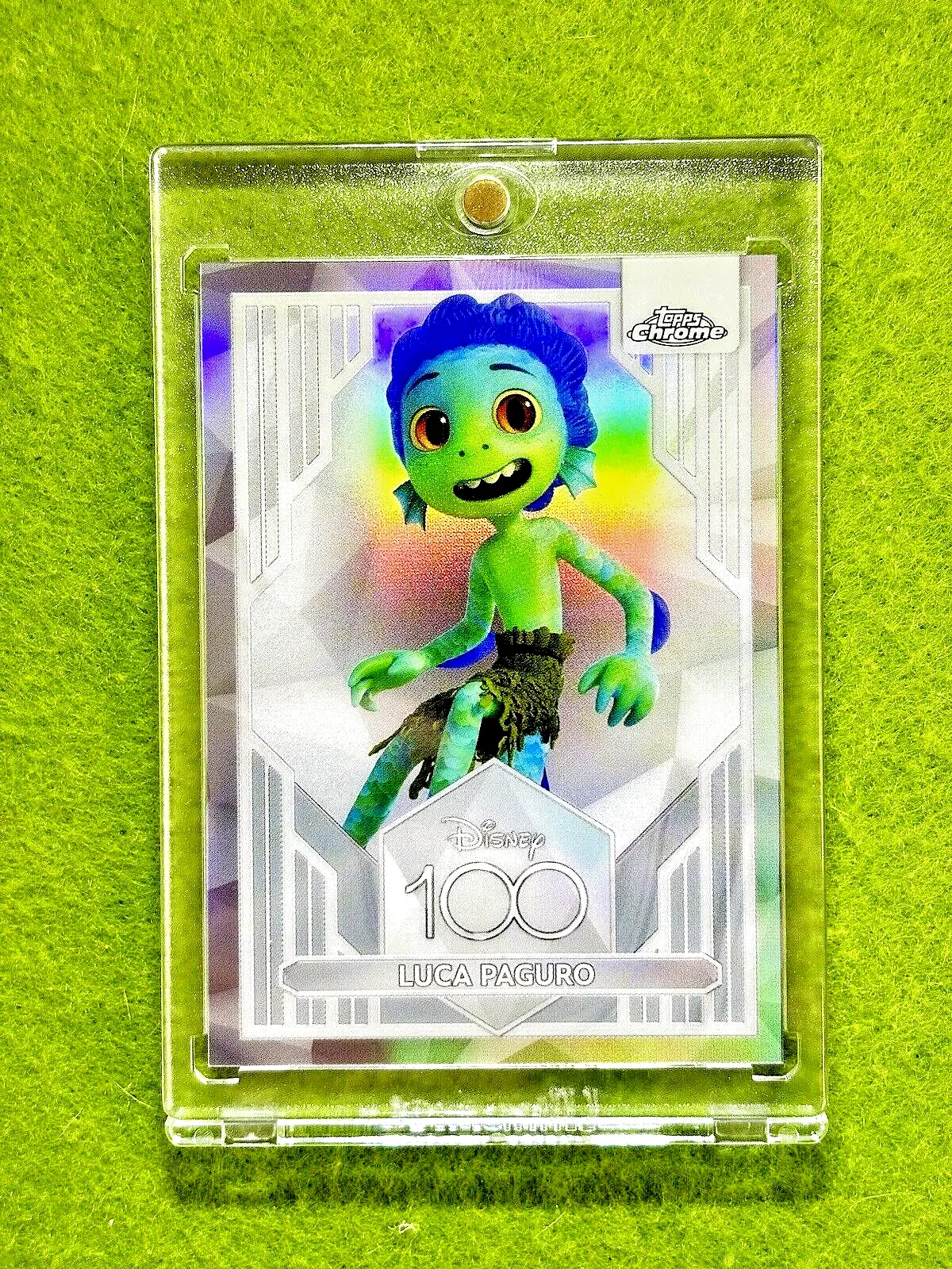 LUCA PAGURO Disney 100 REFRACTOR Card Luca Movie PRIZM 2023 Topps Chrome LORCANA